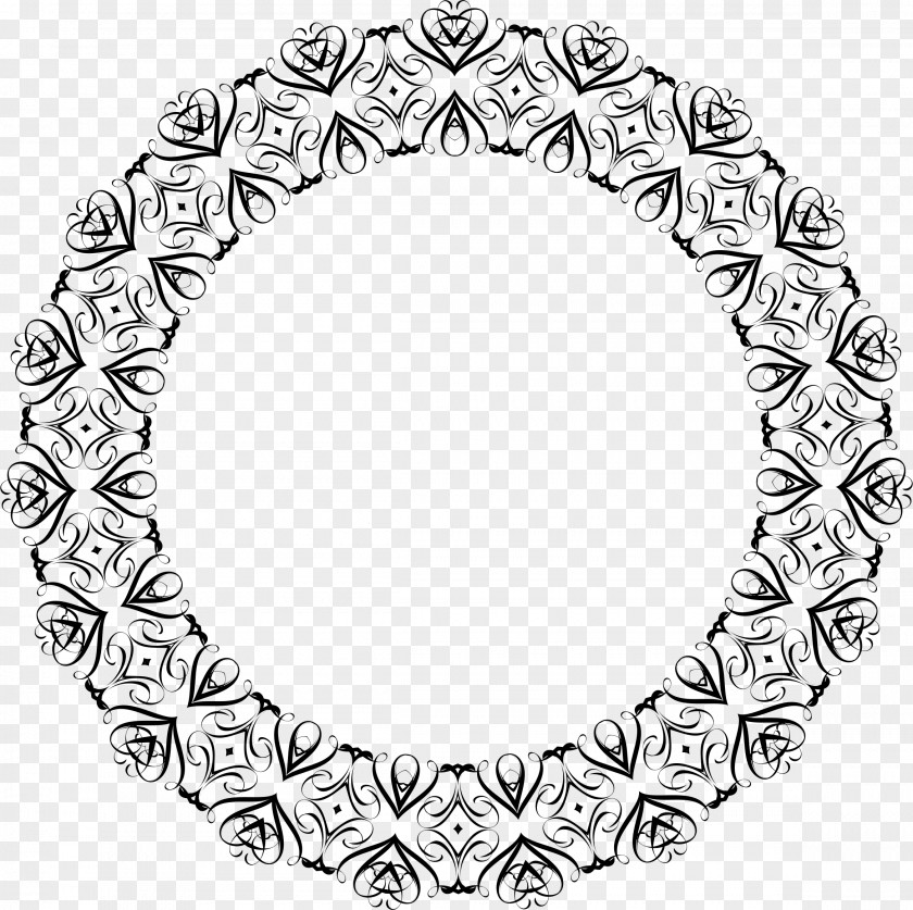 Abstract Border Celtic Knot Circle Braid Clip Art PNG