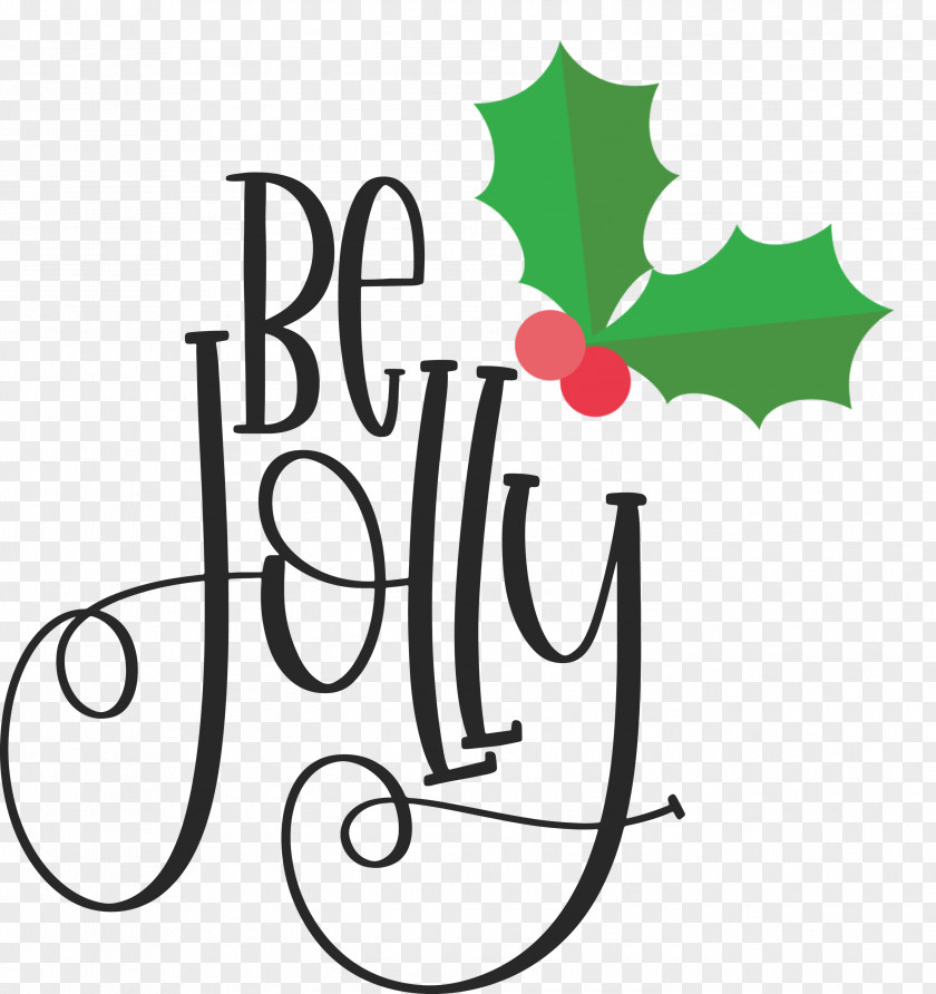 Be Jolly Christmas New Year PNG