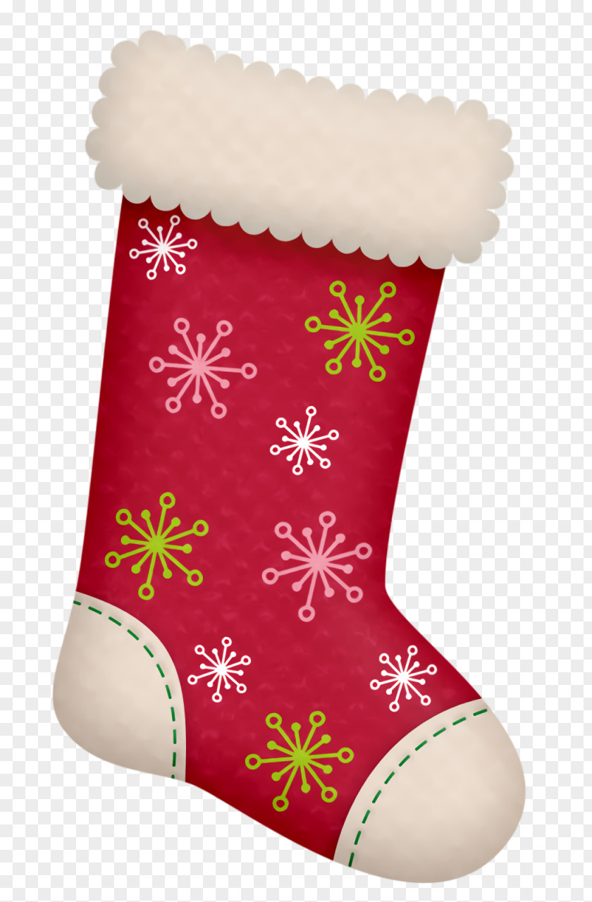 Interior Design Snowflake Christmas Stocking Socks PNG