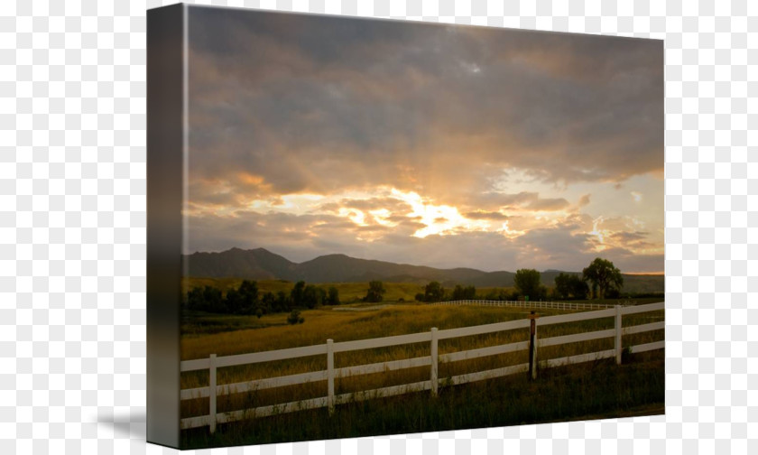 Sunset Mountain Rocky Mountains Photography Colorado Canvas PNG