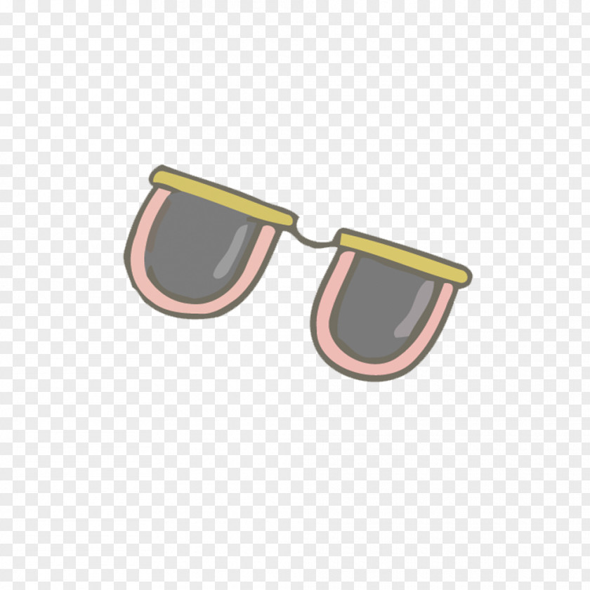 Vector Creative Hand-painted Sunglasses PNG
