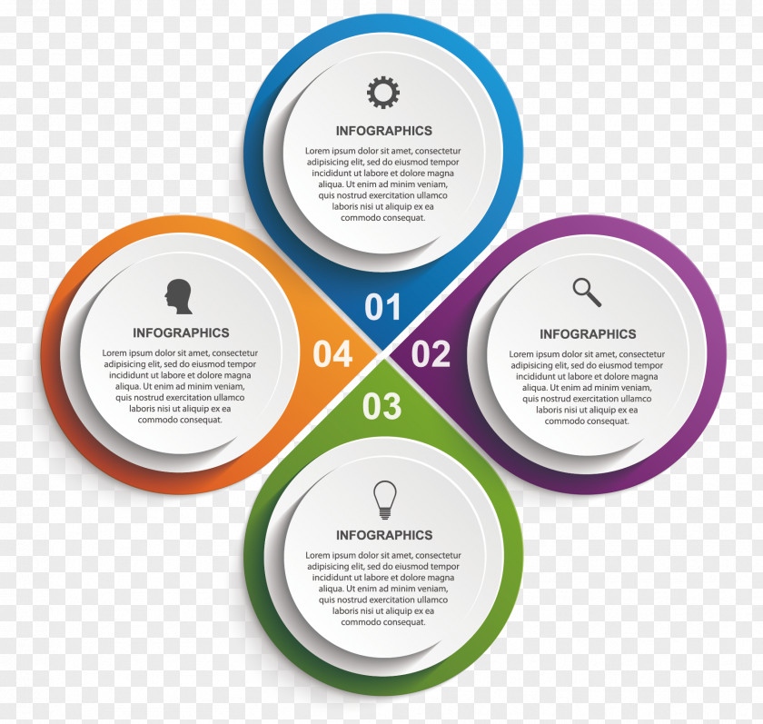 Vector Round PPT Element Infographic Circle PNG