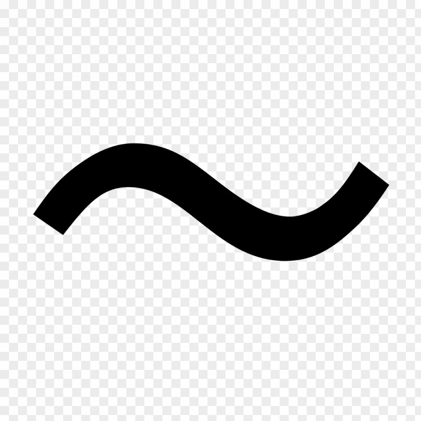 Wave Vector Tilde Dash Diacritic English Japanese Punctuation PNG