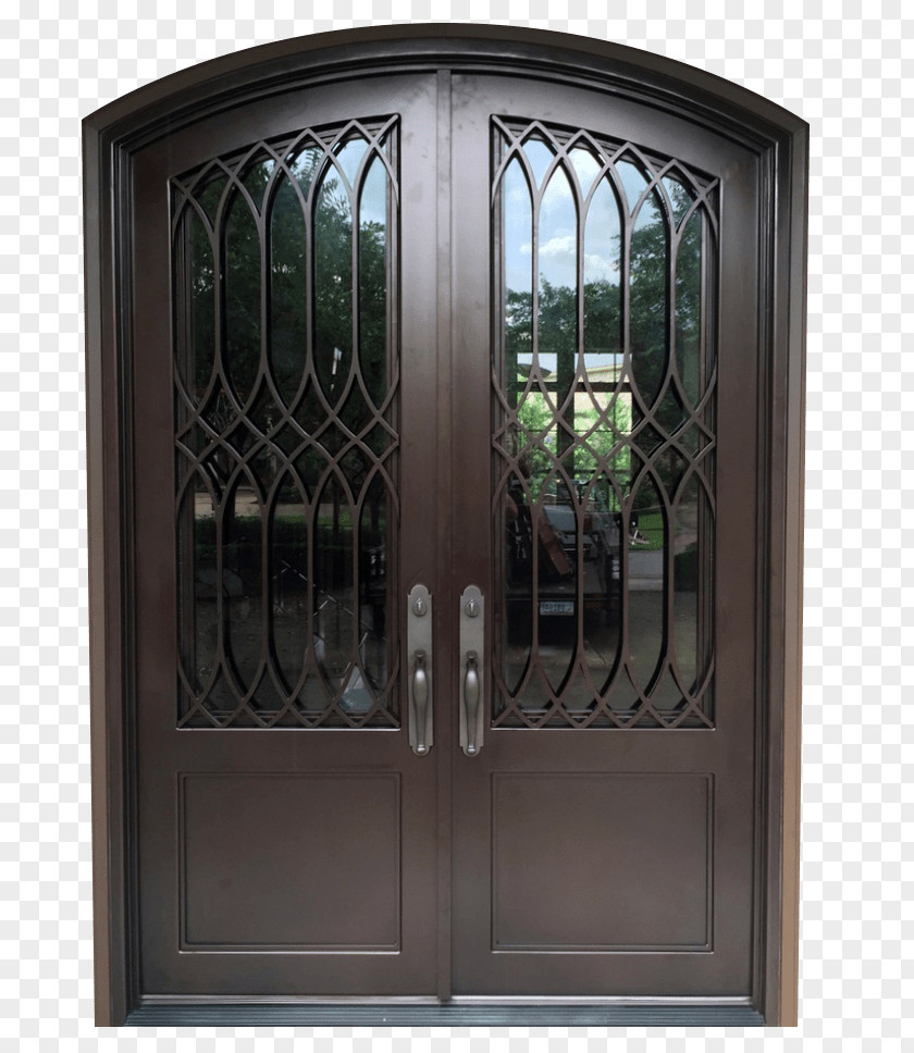 Iron Works Of Baton Rouge Storm Door Wrought PNG