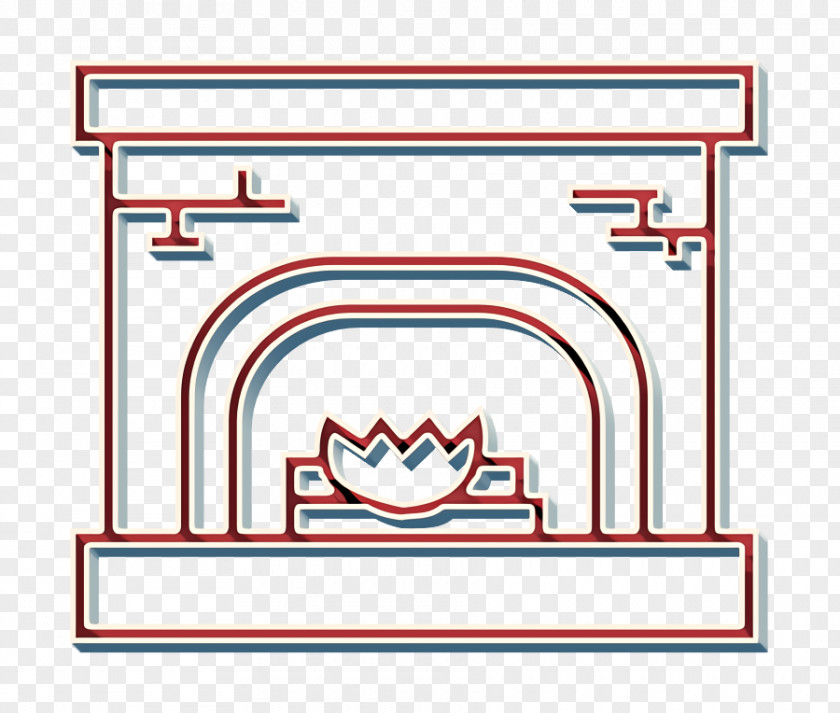 Rectangle Warm Icon Fire Fireplace Grate On The Ear PNG