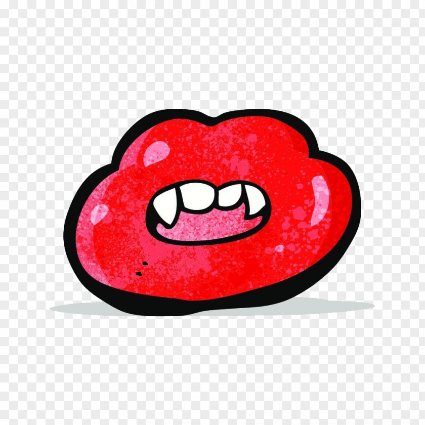 Sausage Mouth White Teeth Lip Comics Cartoon PNG