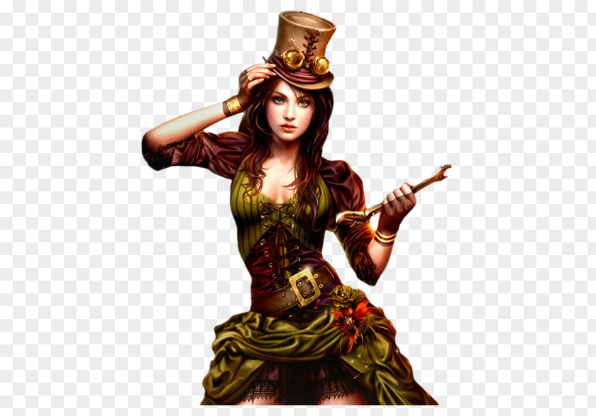 Alida Steampunk Woman Fantasy PNG