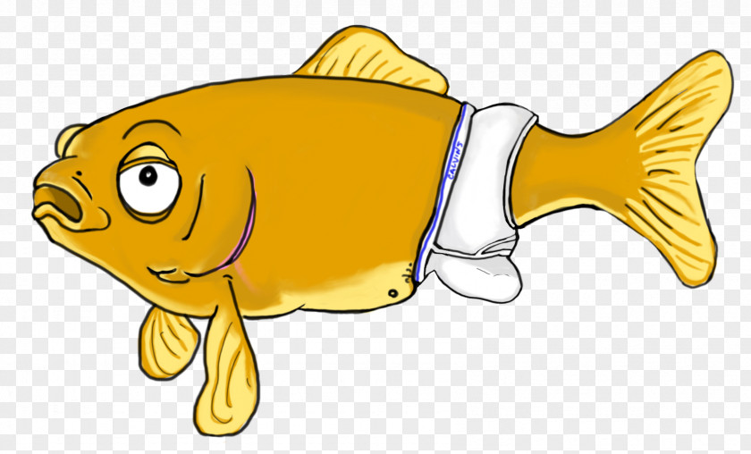 Cartoon Fish Vertebrate Seafood Animal Clip Art PNG