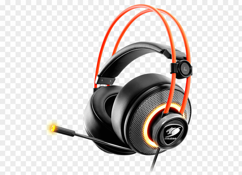 Destiny Cable Microphone Cougar Immersa Pro 7.1 RGB Gaming Headset Surround Sound Headphones Virtual PNG