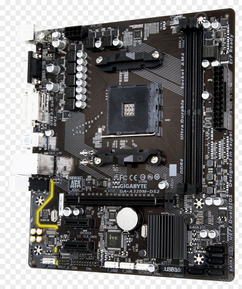 Intel Socket AM4 Motherboard Gigabyte Technology MicroATX PNG