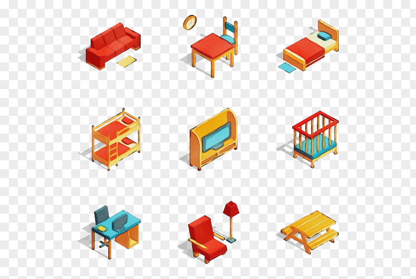 Table Toy Block Line Furniture Diagram PNG