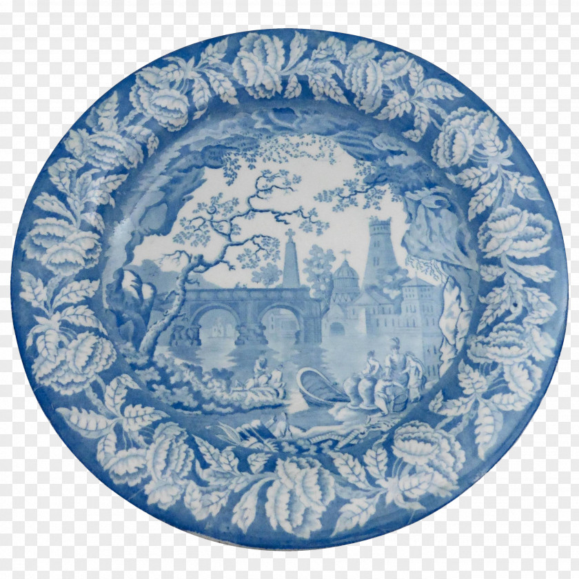 Tableware Blue China Background PNG