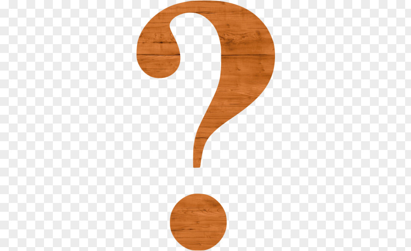 Wood Question Mark PNG