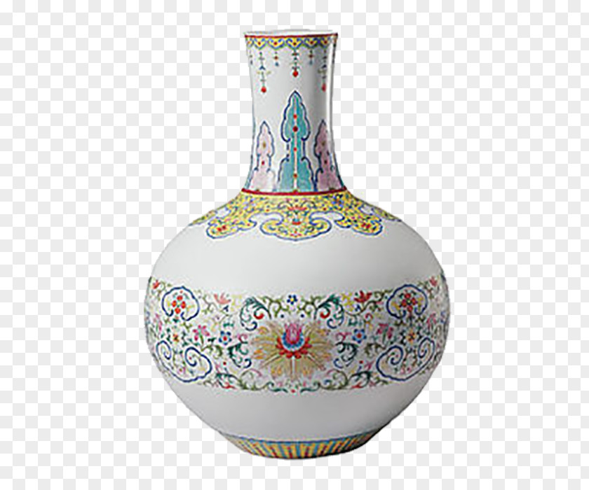 Ceramic Bottle China Porcelain Pottery Qing Dynasty Chinese Ceramics PNG