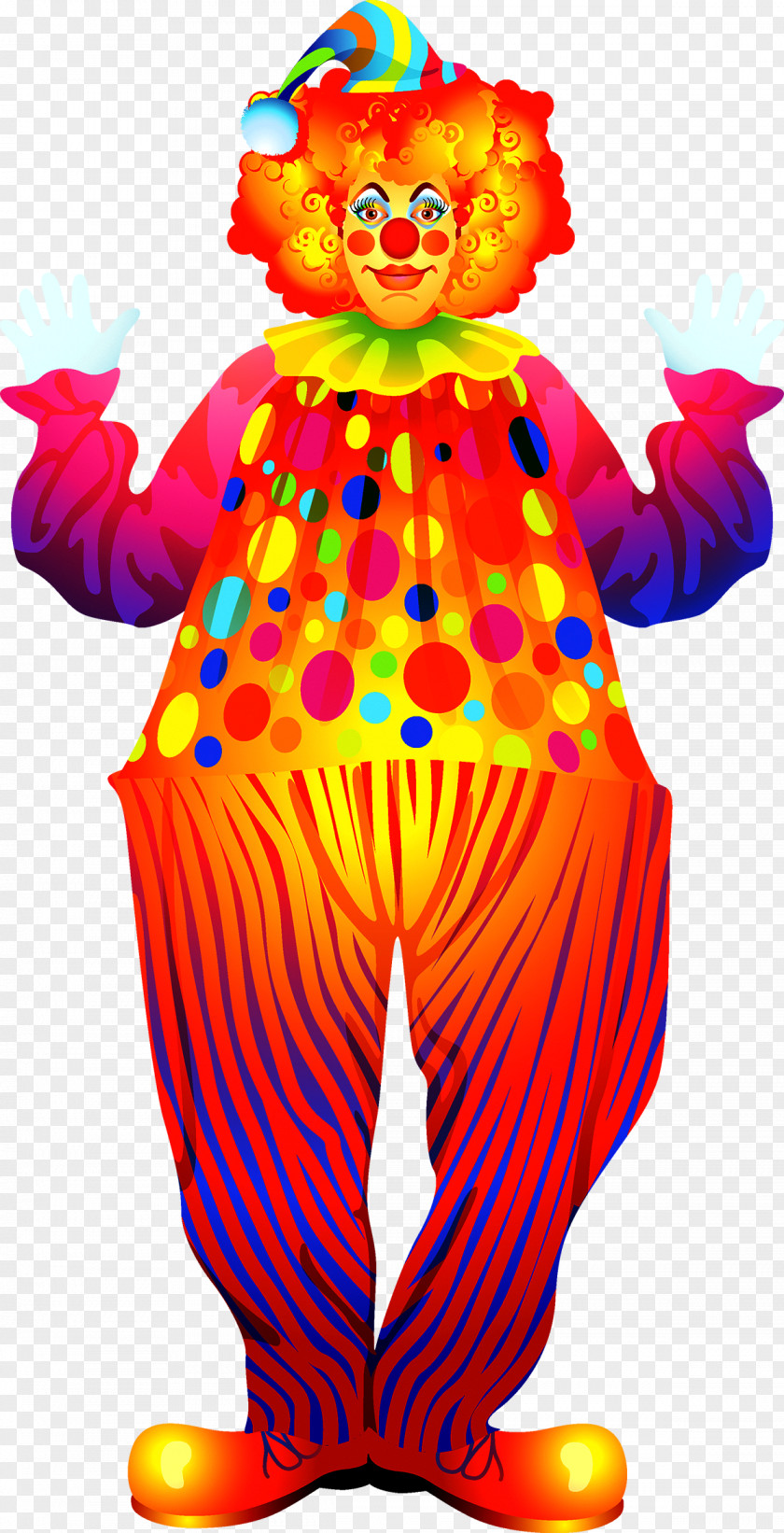 Circus Clown Mascot Costume Clip Art PNG