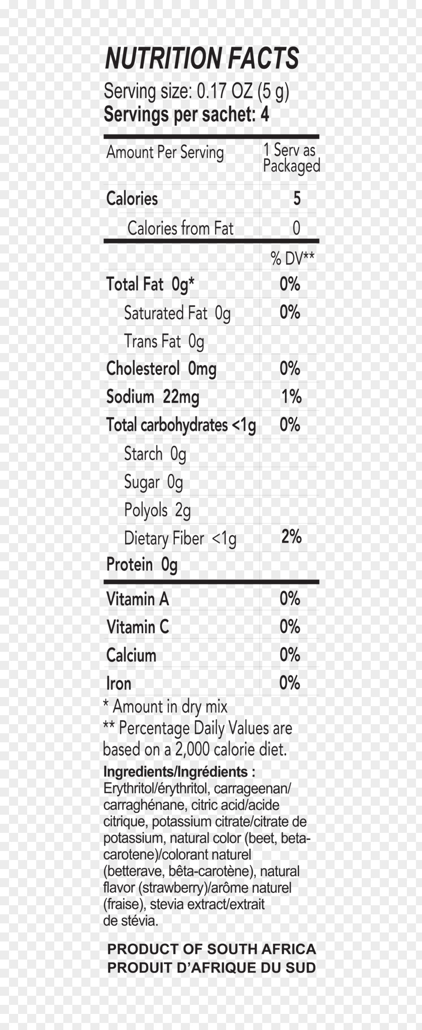 Orange Gelatin Dessert Juice Nutrition Facts Label Jell-O PNG