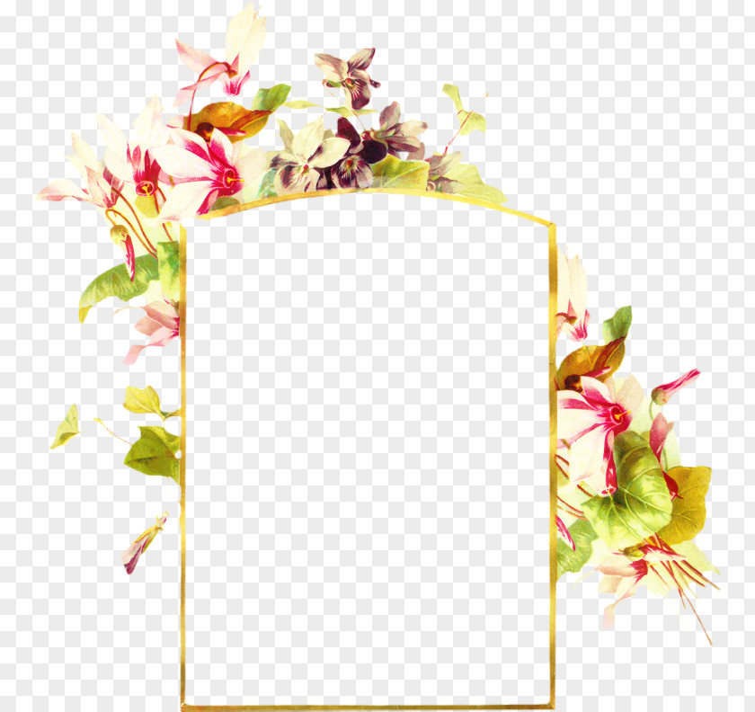 Plant Picture Frame Watercolor Background PNG