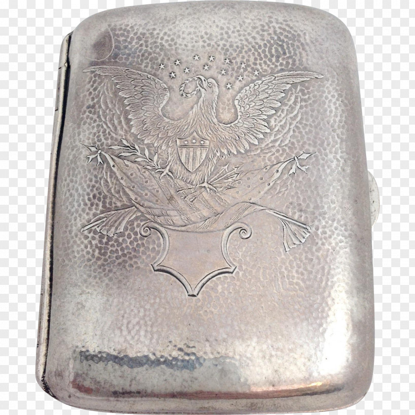 Silver Sterling Bald Eagle Vintage Clothing United States PNG