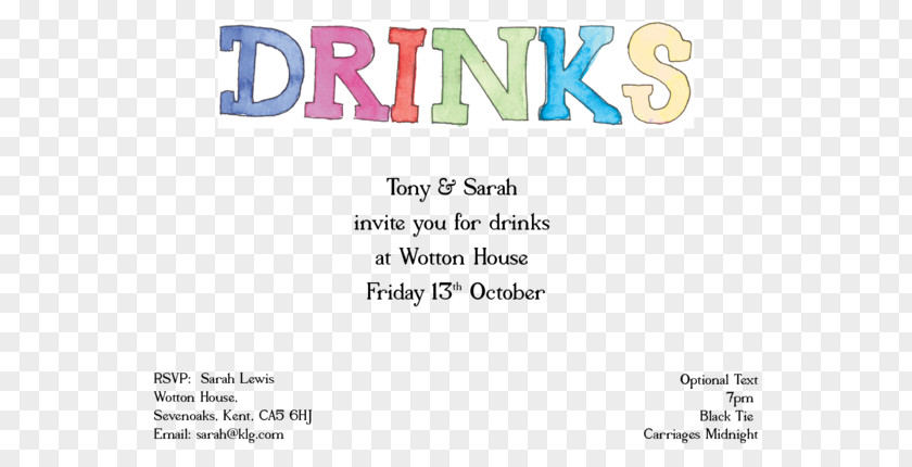 Birthday Drinks Paper Line Brand Font PNG