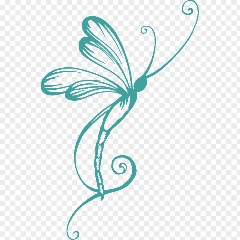 Dragonfly Wall Decal Tattoo PNG