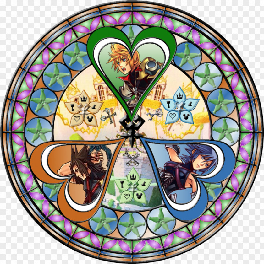 Stain Glass Kingdom Hearts HD 1.5 Remix χ Window Birth By Sleep PNG