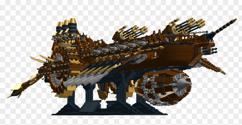 Steampunk Ship LEGO Lego Ideas Design PNG