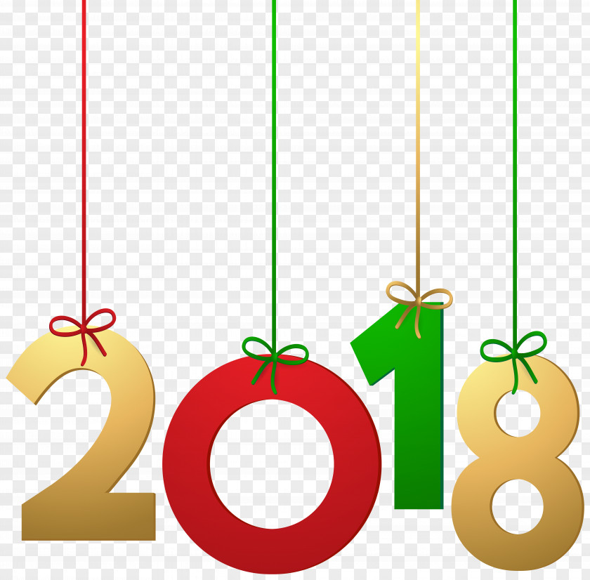 2018 Hanging Decoration Clip Art Image New Year Message Happiness PNG