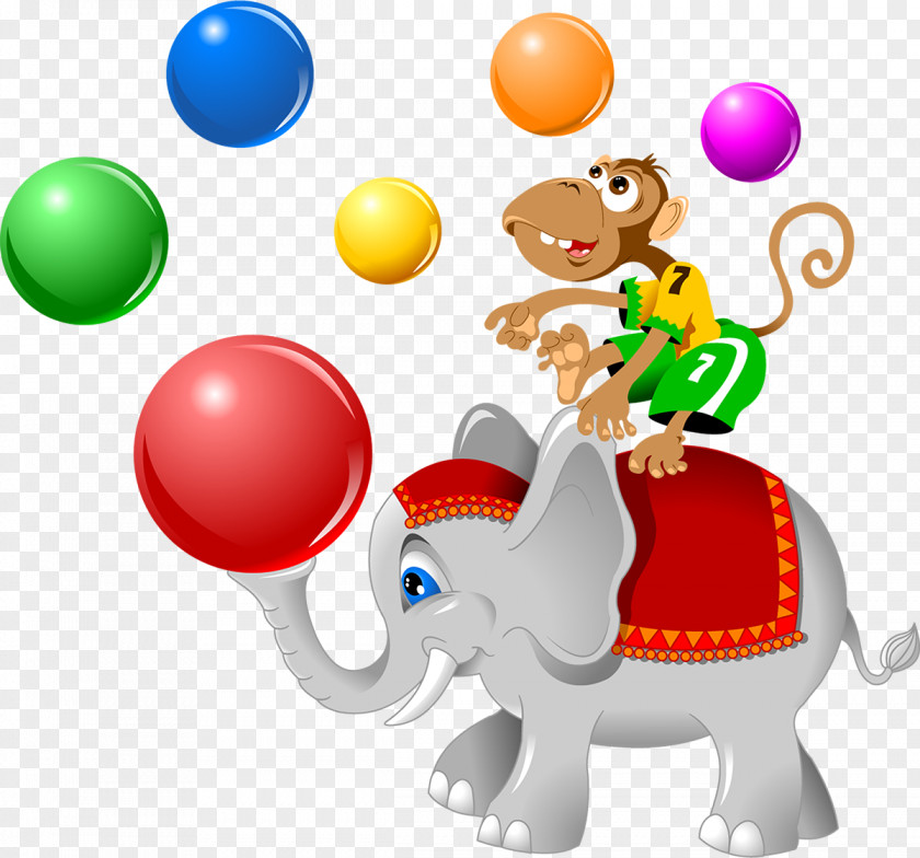 Circus Vecteur Elephant PNG