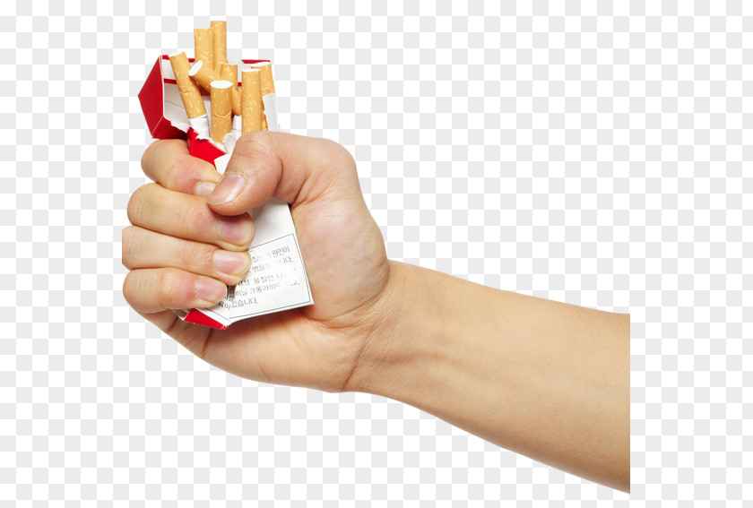 Hand Crush Cigarette Boxes Smoking Ban Cessation Drug Withdrawal PNG