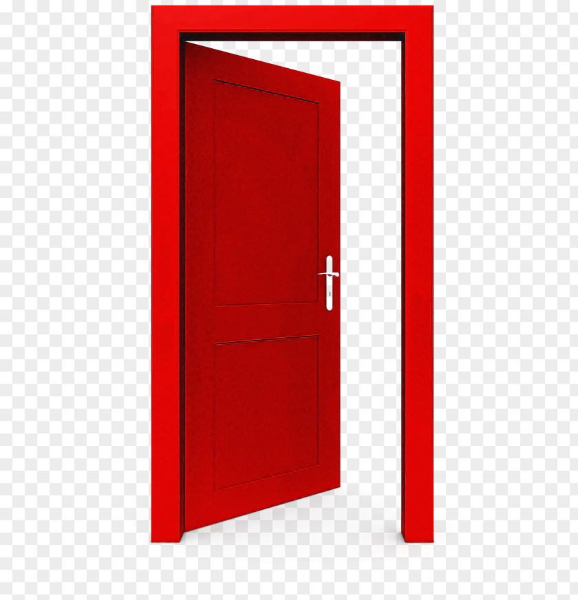 Rectangle Door Red PNG