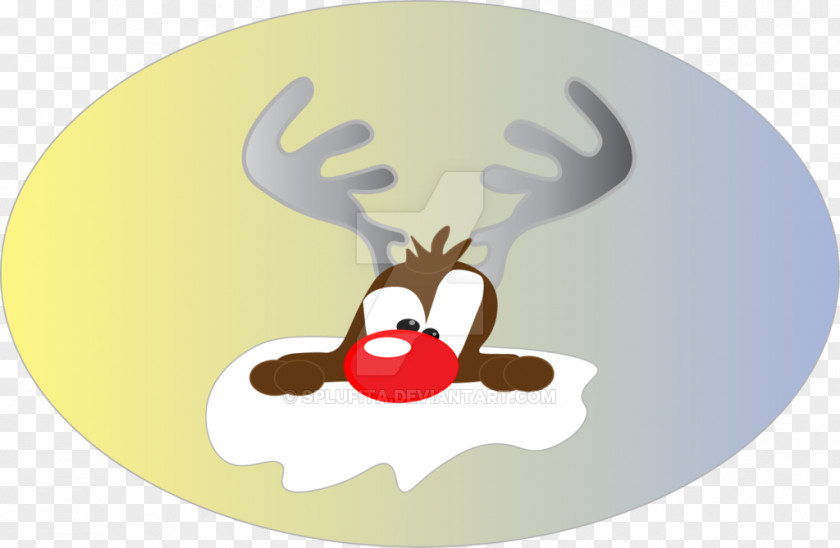 Reindeer Antler Cartoon Christmas Ornament PNG