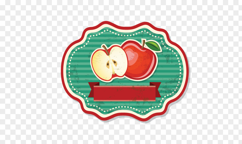 Vintage Fruit Border Label Logo PNG