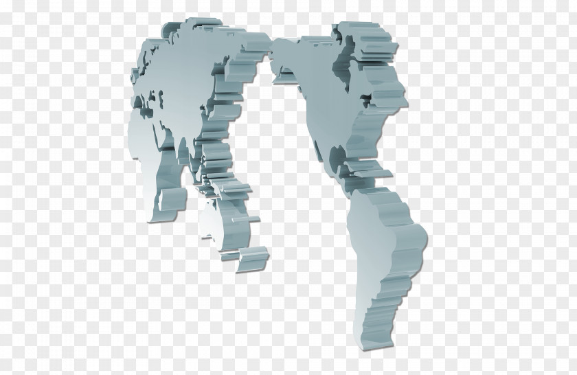 3d World Map PNG