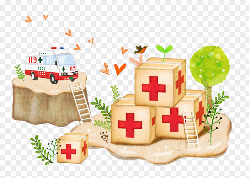 Ambulance And Emergency Box First Aid Kit PNG
