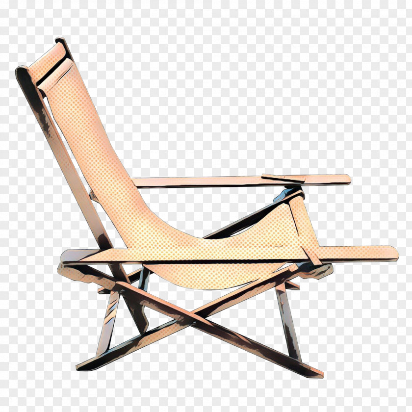 Beige Folding Chair PNG