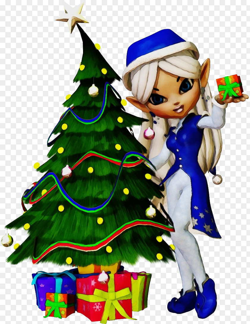 Christmas Elf Tree PNG