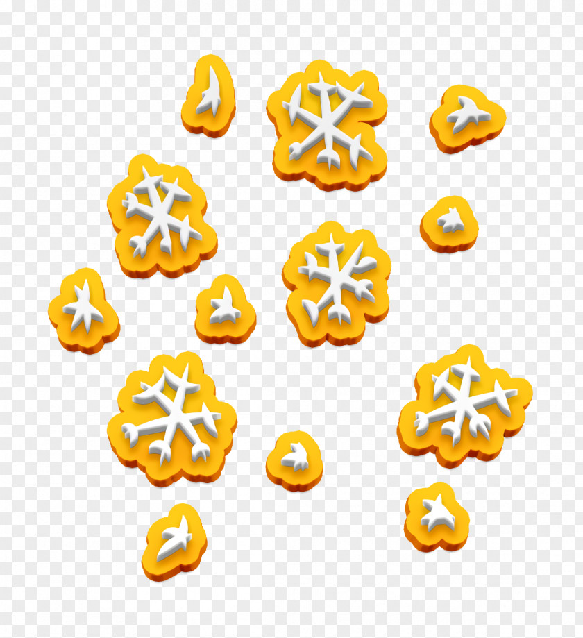 Orange Yellow Christmas Icon Decoration Snow PNG