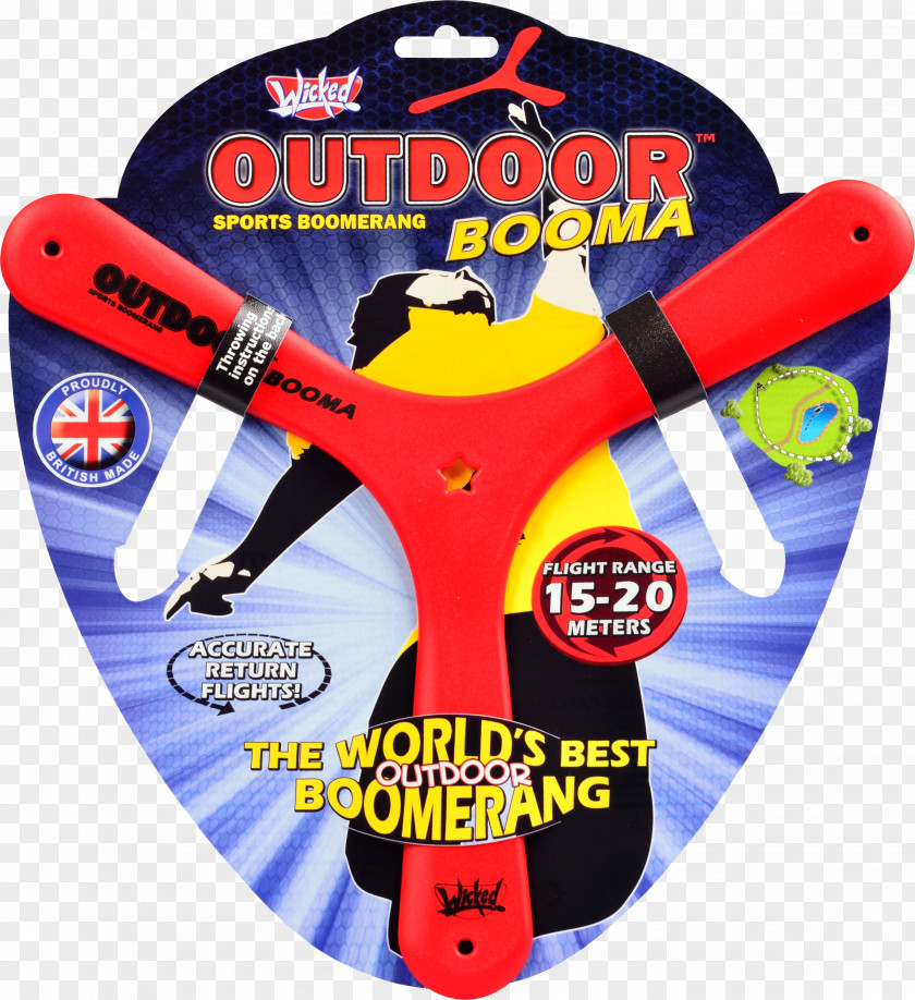 Outdoors Agencies Wicked Boom-A-Ring Toy Flying Discs Game Boomerang PNG