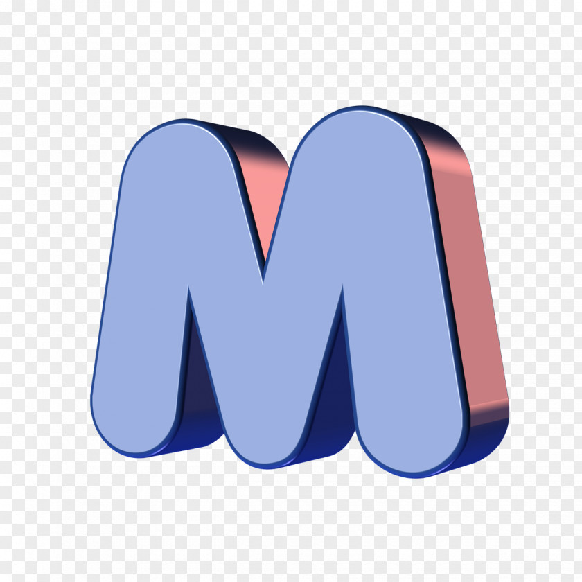 Purple Alphabet Letter M Font PNG