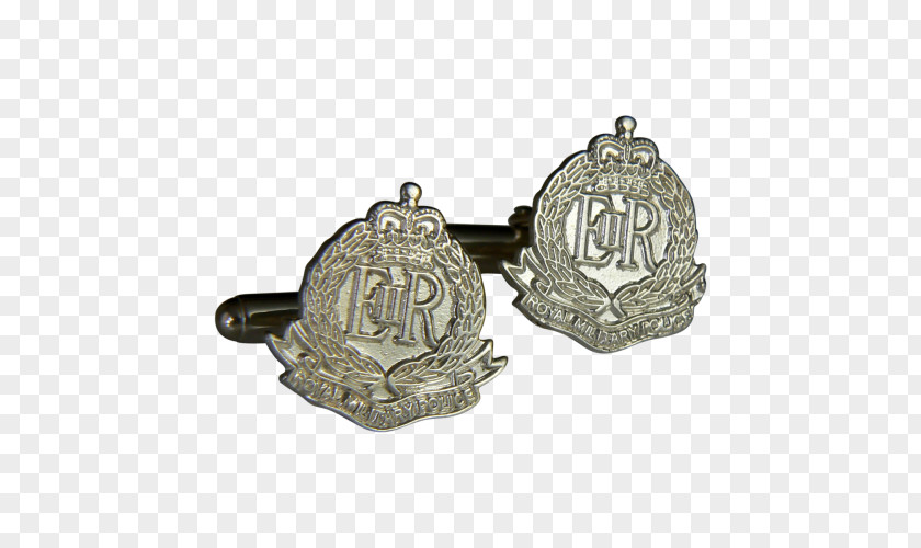 Silver Royal Military Police British Army Cufflink PNG
