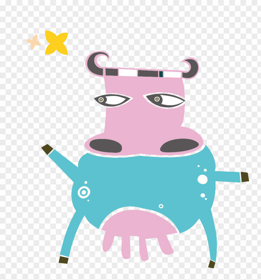 Angrey Cartoon Taurine Cattle Calf Vector Graphics Royalty-free Image PNG