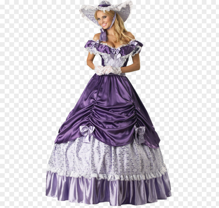 Dress Southern Belle Costume United States Gown PNG