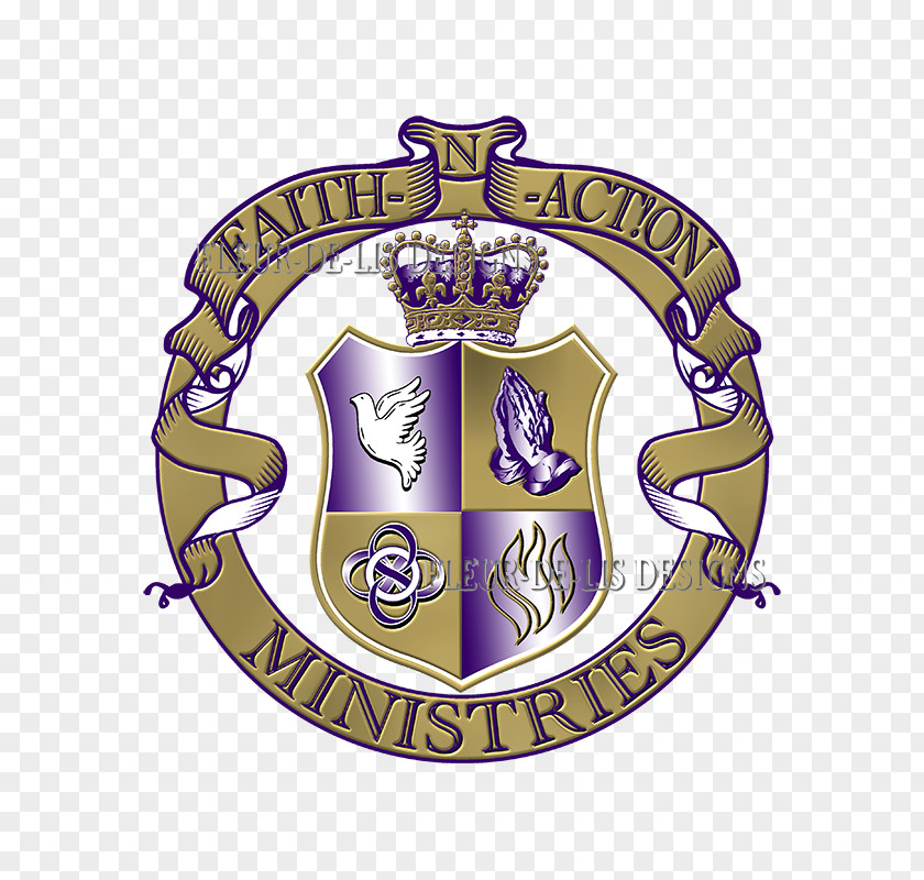 Faith Action Logo Emblem Badge Organization Clip Art PNG