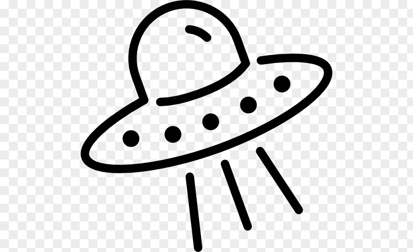 Ovni Unidentified Flying Object Black And White Clip Art PNG