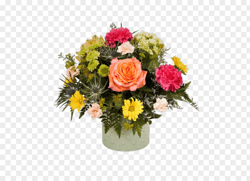 Embossed Flowers Garden Roses Cut Floral Design Flowerpot PNG