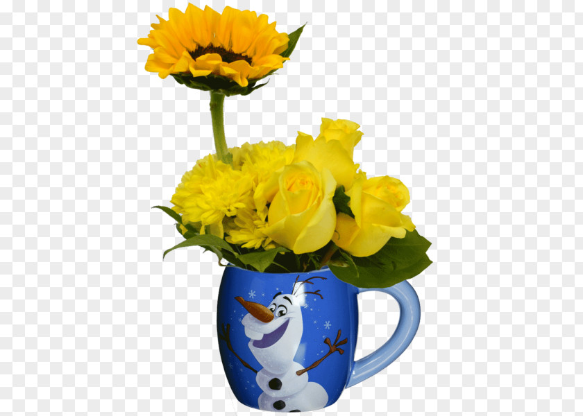 Magic Mug Floral Design Mickey Mouse Vase Flower Bouquet Minnie PNG