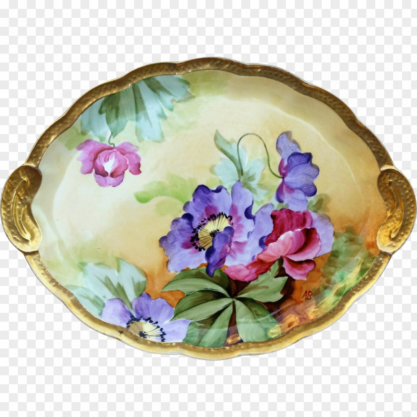 Plate Saucer Porcelain Tableware Flower PNG