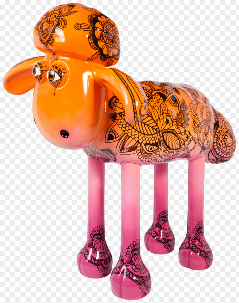 Shaun The Sheep In City Artist Figurine PNG