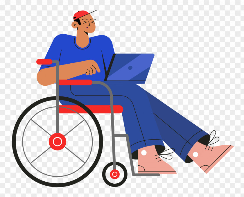Sitting On Wheelchair PNG