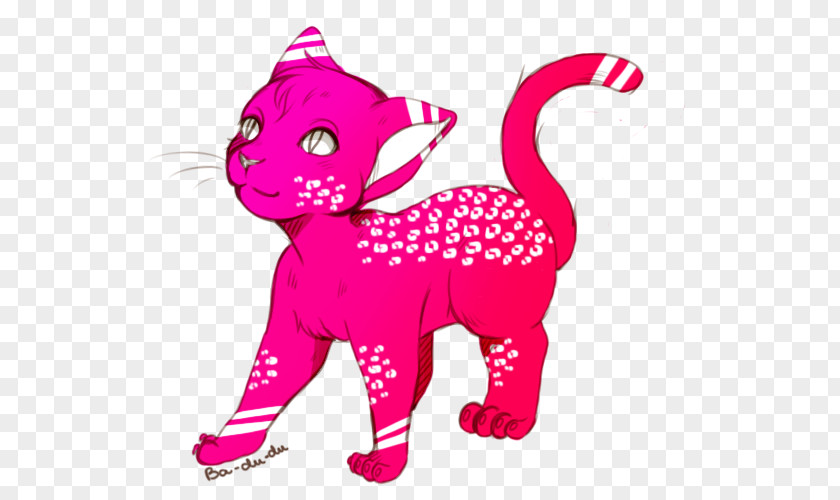Leopard Cat Whiskers Pink M Clip Art PNG